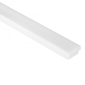 Profil stanga pentru Panoul riflat 3D Lamelli Medio, White, 270x2.8 cm, Mardom Decor