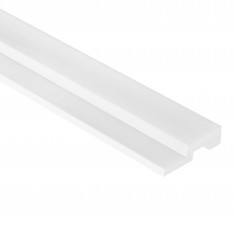 Profil dreapta pentru Panoul riflat 3D Lamelli Medio, White, 270x3.9 cm, Mardom Decor