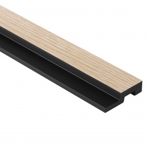 Profil dreapta pentru Panoul riflat 3D Lamelli Medio, Light Oak, 270x3.9 cm, Mardom Decor