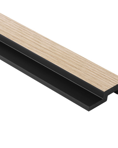 Profil dreapta pentru Panoul riflat 3D Lamelli Medio, Light Oak, 270x3.9 cm, Mardom Decor