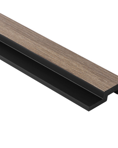 Profil dreapta pentru Panoul riflat 3D Lamelli Medio, Grey Oak, 270x3.9 cm, Mardom Decor