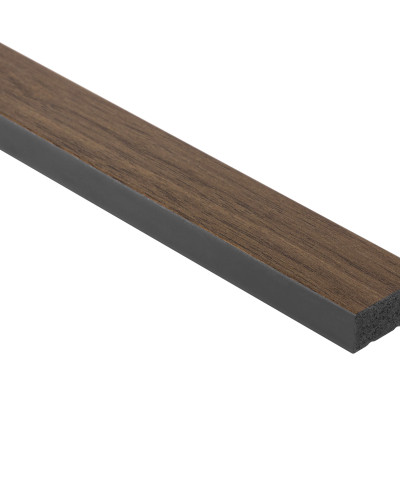 Profil stanga pentru Panoul riflat 3D Lamelli Medio, Dark Oak, 270x2.8 cm, Mardom Decor