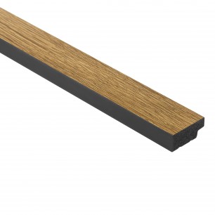Profil stanga pentru Panoul riflat 3D Lamelli Medio, Natural Oak, 270x2.8 cm, Mardom Decor