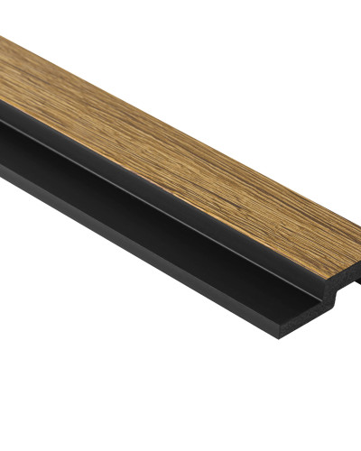 Profil dreapta pentru Panoul riflat 3D Lamelli Medio, Natural Oak, 270x3.9 cm, Mardom Decor