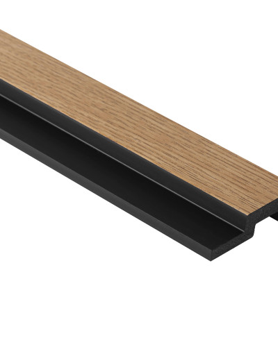 Profil dreapta pentru Panoul riflat 3D Lamelli Medio, Classic Oak, 270x3.9 cm, Mardom Decor