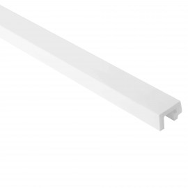 Profil stanga pentru Panoul riflat 3D Lamelli Largo, White, 270x3.1 cm, Mardom Decor