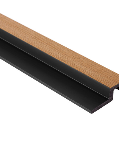 Profil dreapta pentru Panoul riflat 3D Lamelli Largo, Classic Oak, 270x5.6 cm, Mardom Decor