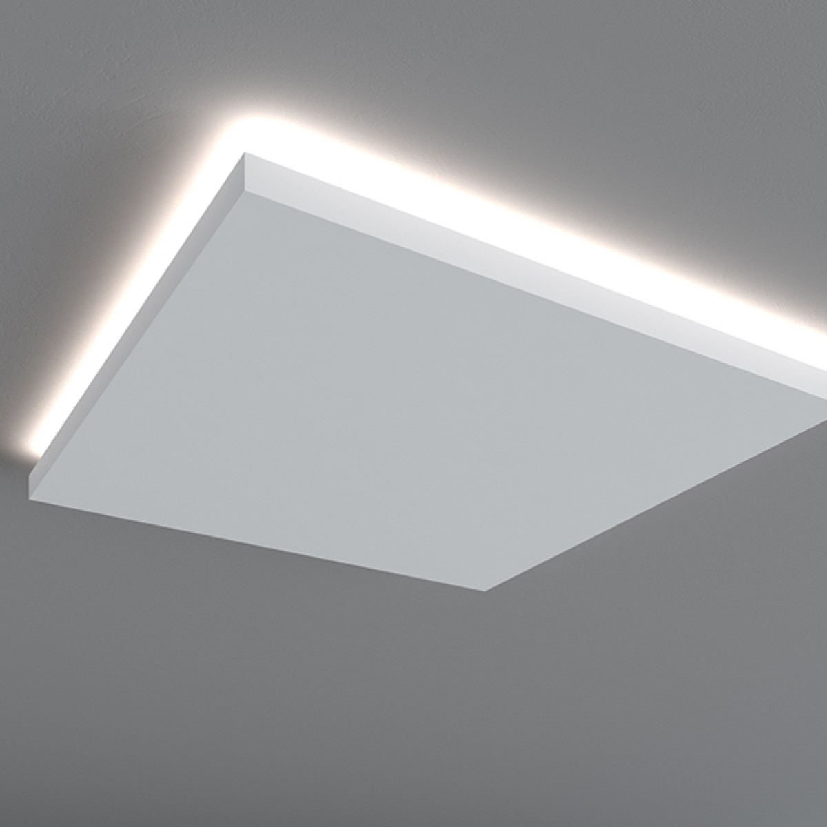 Rozeta decorativa pentru LED QR005, Dimensiuni: Diam. 60 cm (H: 5 cm), Mardom Decor, Rozete decorative 