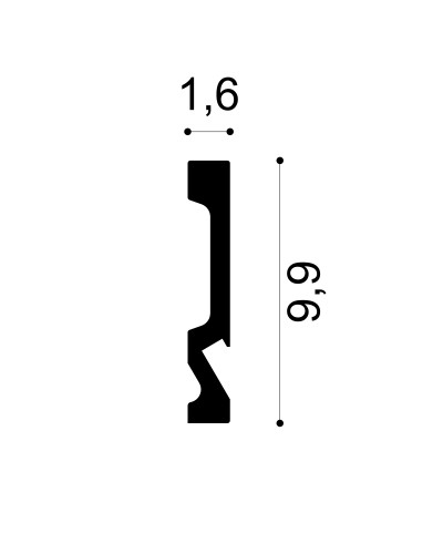 Plintă decorativă pentru LED cu design modern