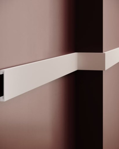 Brau decorativ din polimer rigid B25 aplicat pe perete