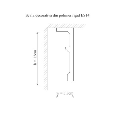 Scafa decorativă tavan cu iluminare indirectă LED