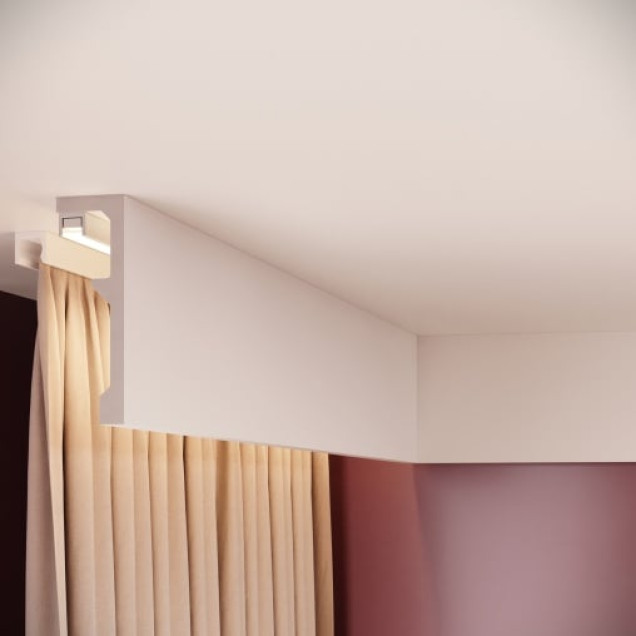 Scafa decorativă tavan cu iluminare indirectă LED