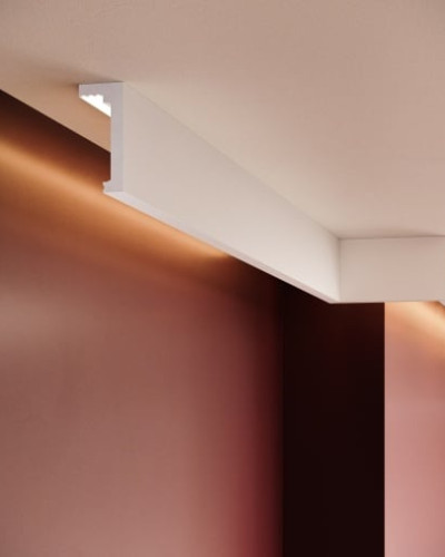 Scafa decorativă tavan cu iluminat indirect LED