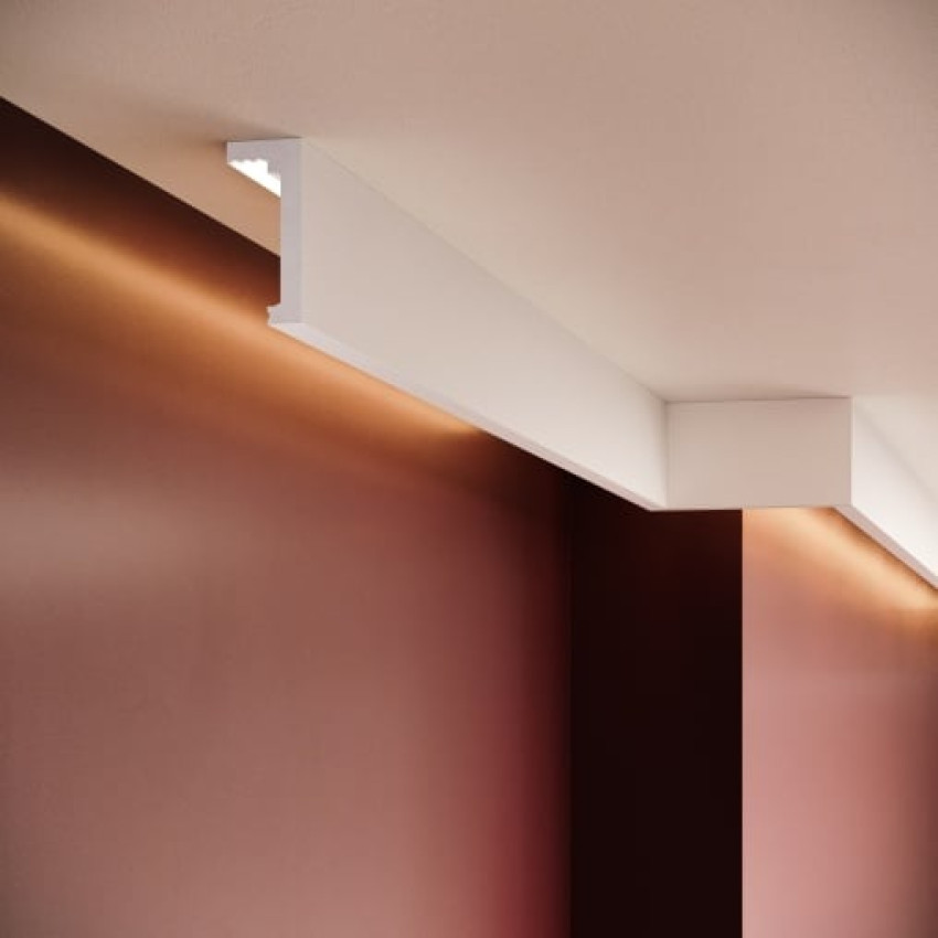 Scafa decorativă tavan cu iluminat indirect LED