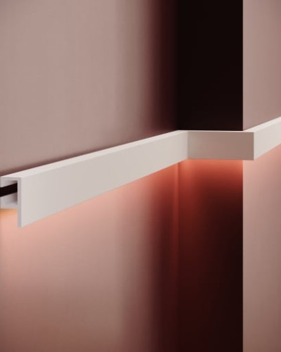 Scafa decorativa din polimer rigid pentru iluminat indirect cu LED
