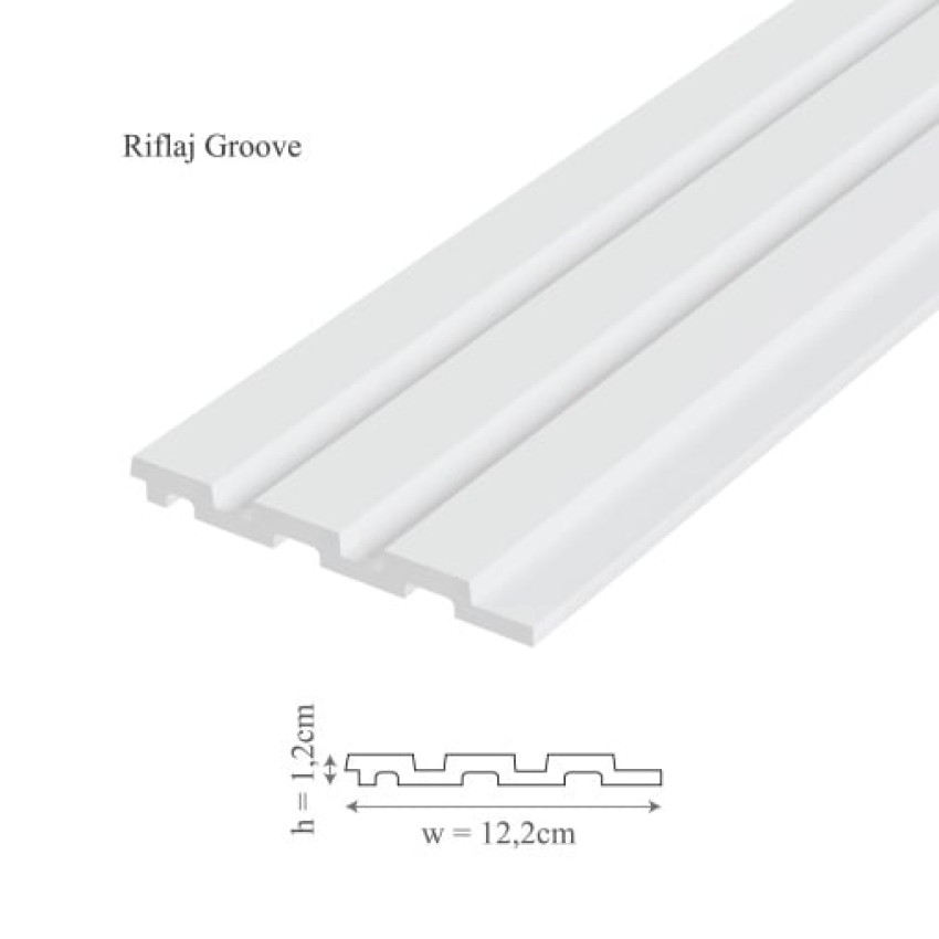Profil dreapta pentru riflaje decorative Groove si Moon