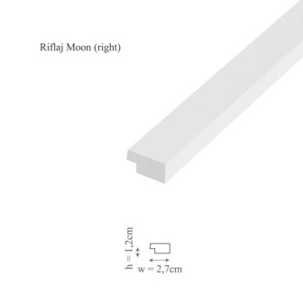 Profil dreapta pentru riflaje decorative Groove si Moon