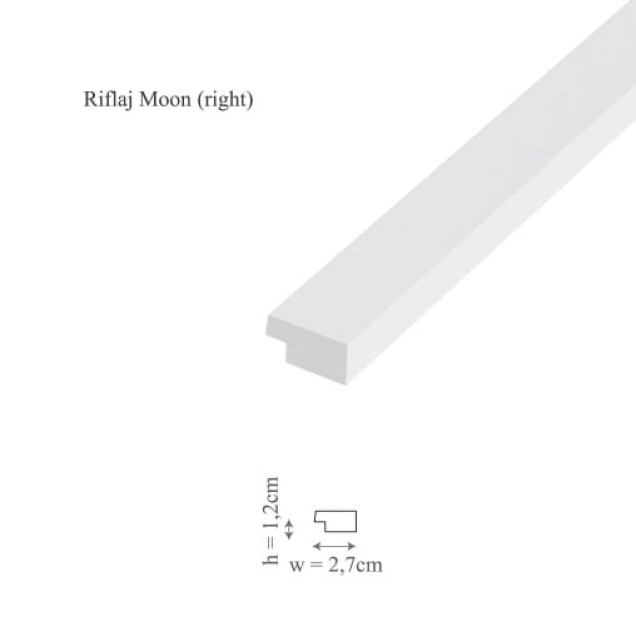 Profil dreapta pentru riflaje decorative Groove si Moon