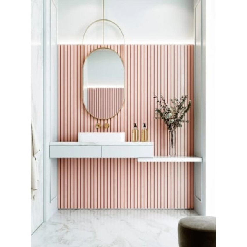 Profil lateral stanga pentru panou decorativ riflat