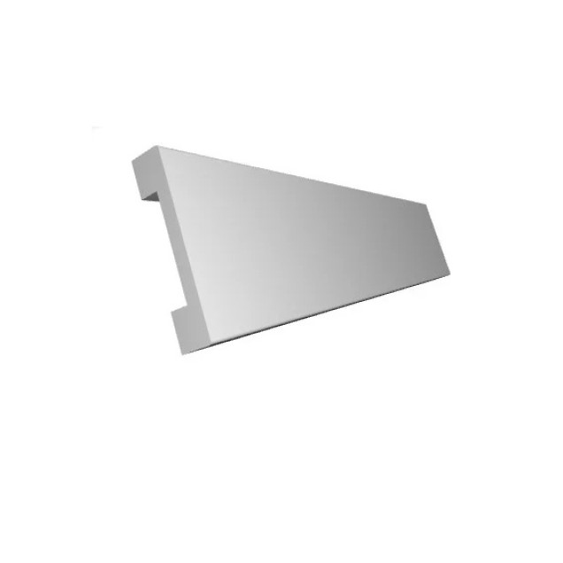 Brau decorativ alb din polimer rigid pentru perete