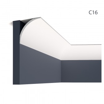 Cornișe tavan Manavi MNV-C16-8.7x8.7x200, material: polimer rigid