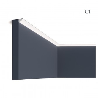 Cornișe tavan Manavi MNV-C1-1.1x1.9x200, material: polimer rigid