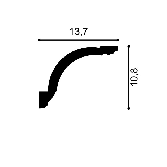 Profile Decorative Manavi MNV-C746 - 10.8x13.7x200. Conține culorile:
