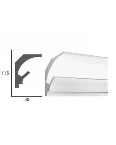 Profil decorativ pentru banda LED, iluminare ambientala