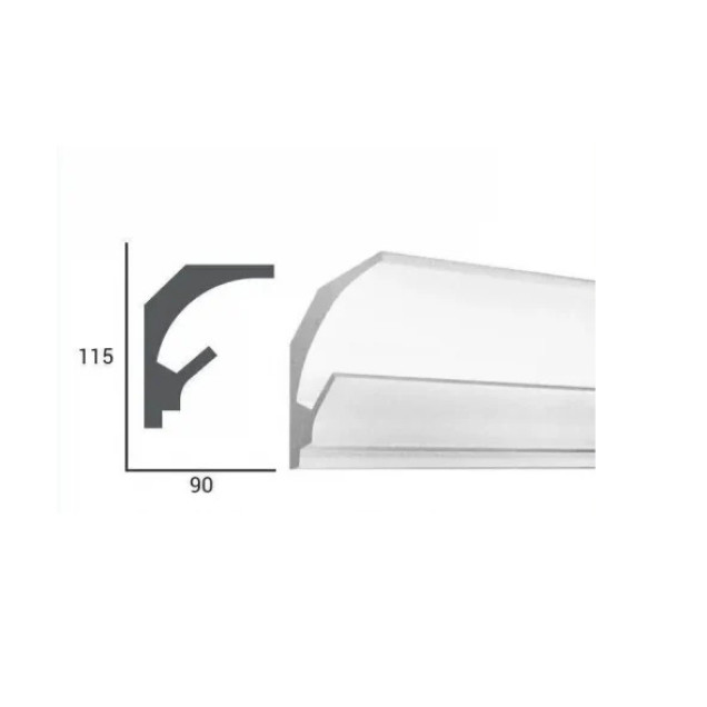 Profil decorativ pentru banda LED, iluminare ambientala