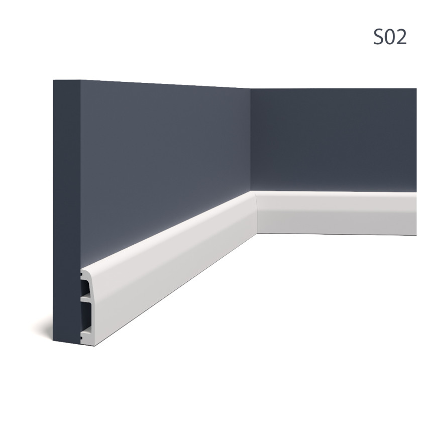 Plinte decorative Manavi MNV-S2-6.9x1.5x200, material: Polimer Rigid