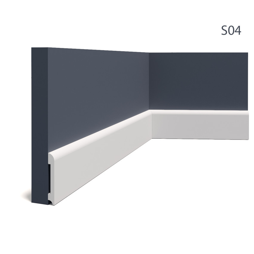Plinte decorative Manavi MNV-S4-8x1.3x200, material: Polimer Rigid