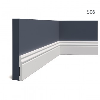 Plinte decorative Manavi MNV-S6-9.6x1.3x200, material: Polimer rigid