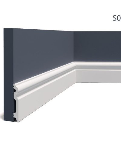 Plinte decorative Manavi MNV-S8-9.8x1.5x200, material: Polimer rigid