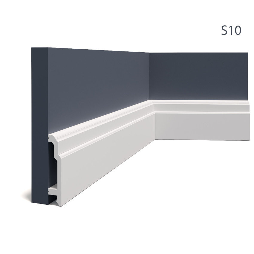 Plinte decorative Manavi MNV-S10-10.5x2.3x200, material: Polimer rigid