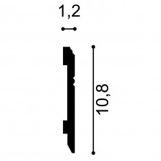 Plinta S11, Dimensiuni: 200 X 10.8 X 1.2 cm