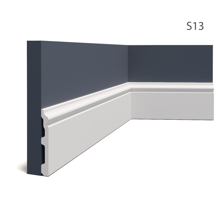 Plinte decorative Manavi MNV-S13-12x1.5x200, material: Polimer rigid