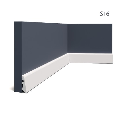 Plinte decorative Manavi MNV-S16-5.8x1.8x200, material: Polimer Rigid