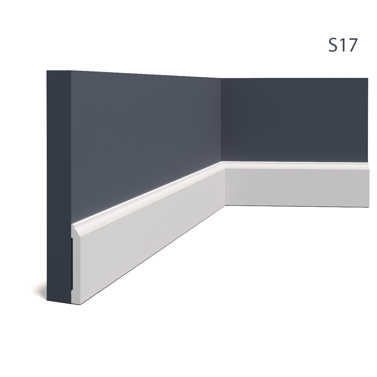 Plinte decorative Manavi MNV-S17 - 8.2x1.1x200, material: Polimer rigid