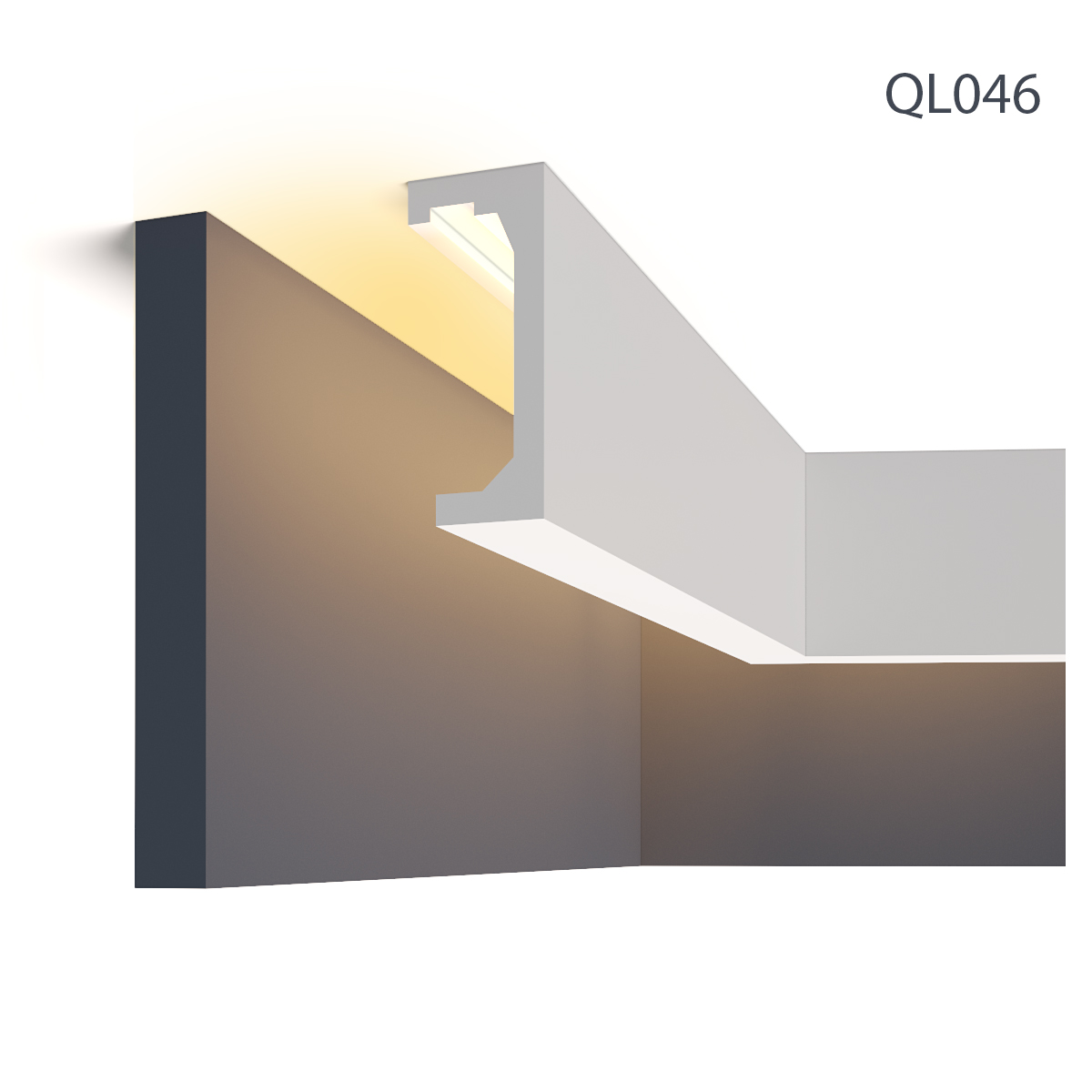 Scafe tavan (iluminat indirect, LED) Mardom Decor MRD-QL046T, material: PolyForce