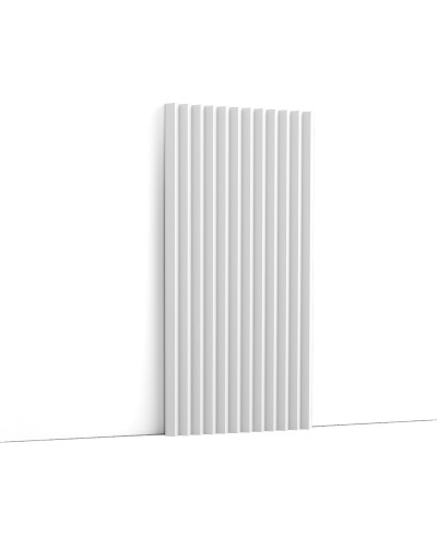 Panou decorativ 3D riflat alb
