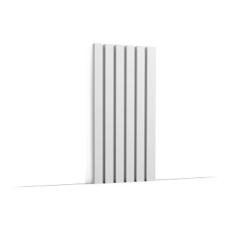 Panou decorativ 3D riflat alb