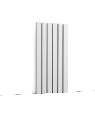 Panou decorativ 3D riflat alb