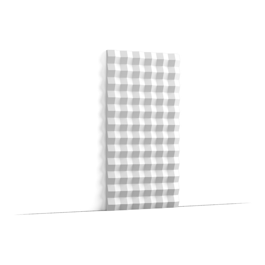 Panou decorativ 3D riflat, model Slope