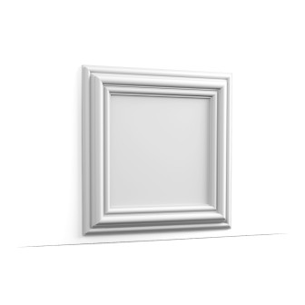 Panou decorativ 3D alb, 50x50 cm