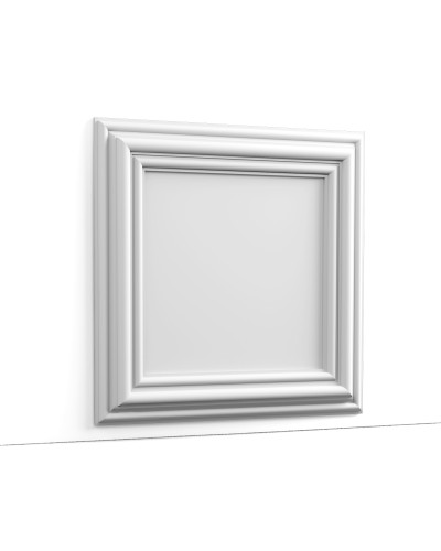 Panou decorativ 3D alb, 50x50 cm