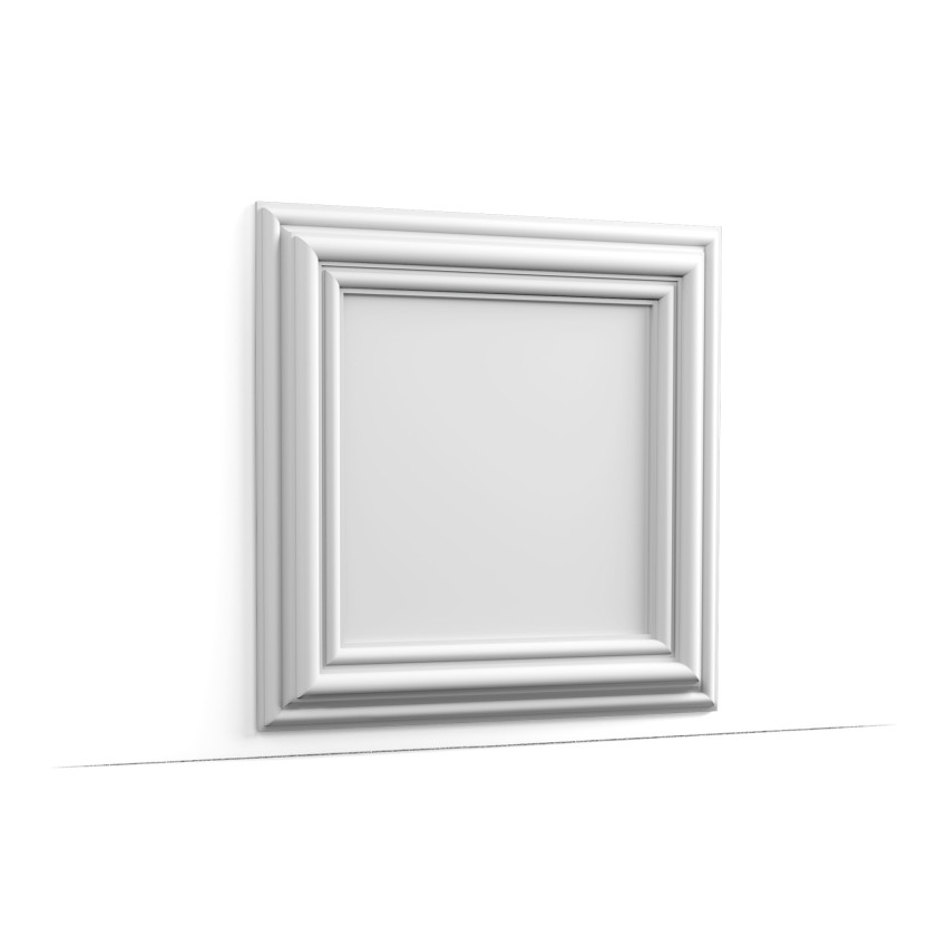 Panou decorativ 3D alb, 50x50 cm
