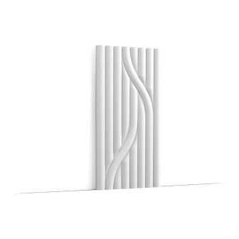 Panou decorativ 3D riflat cu model ondulat