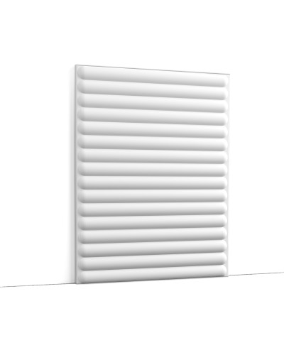 Panou decorativ 3D riflat alb