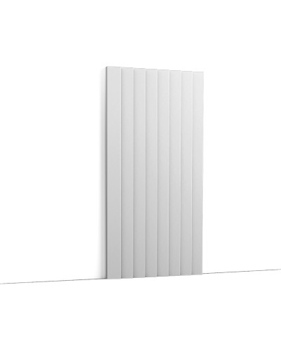 Panou decorativ 3D riflat alb