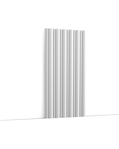 Panou decorativ 3D riflat alb